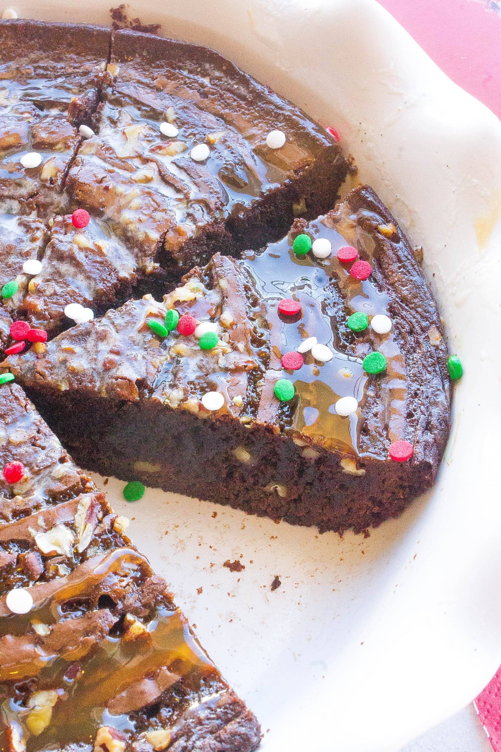 Salted Caramel Brownie Pie