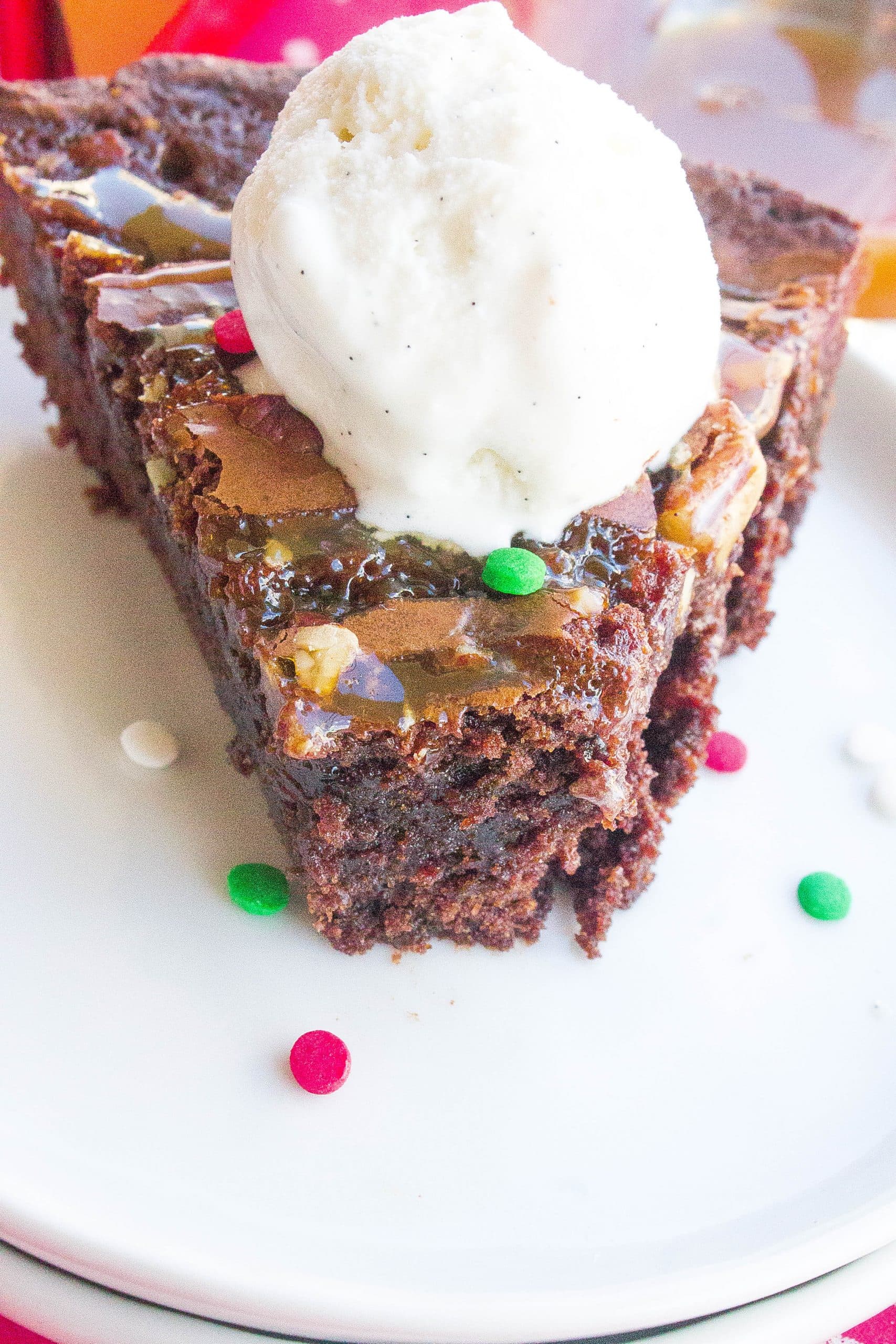 Salted Caramel Brownie Pie 