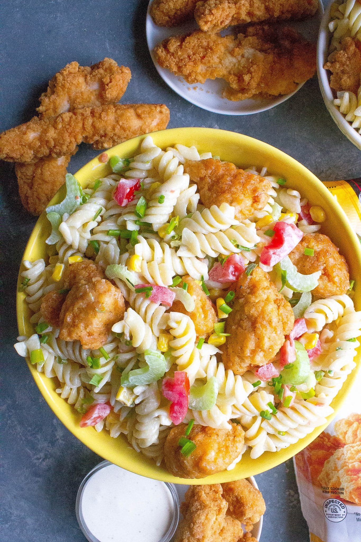 Chicken Ranch Pasta Salad - Kathryn's Kitchen