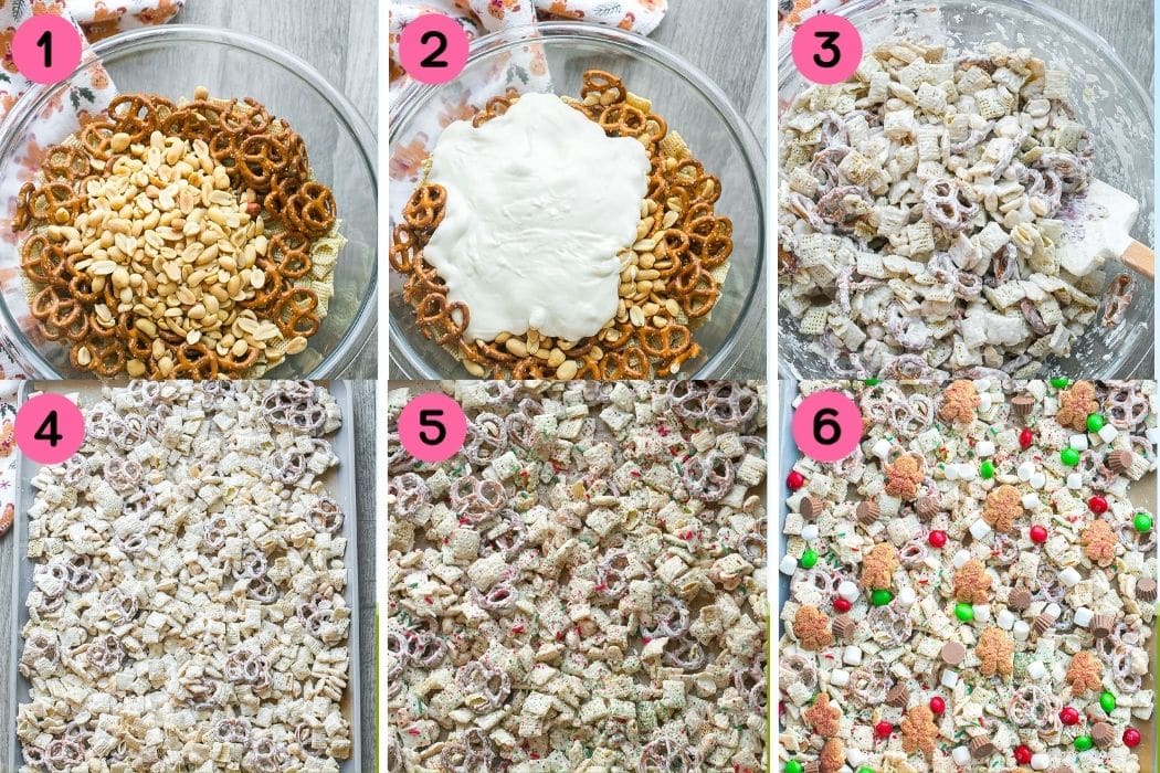 How to make Holiday Snack Mix.