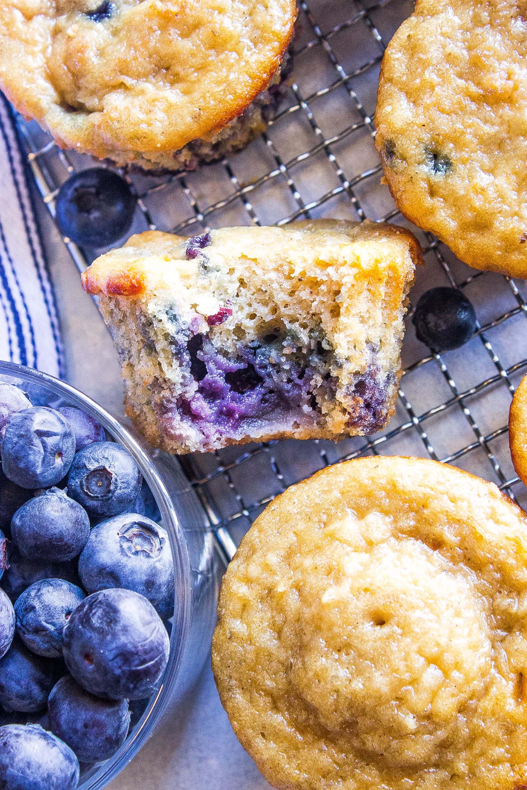 Blueberry Oatmeal Breakfast Muffins