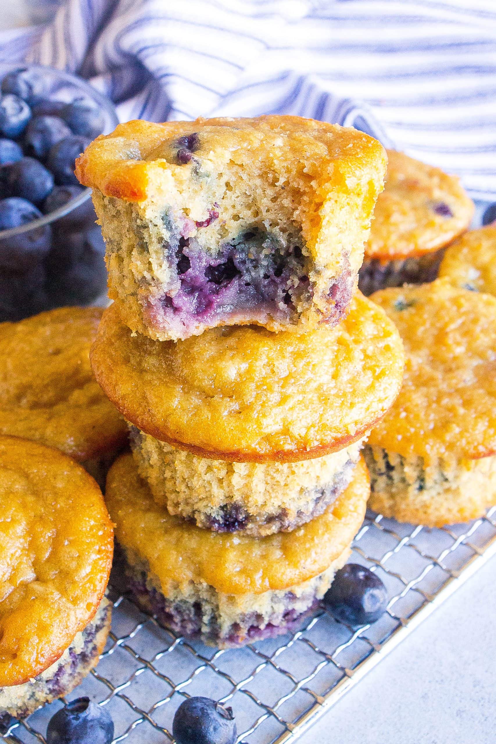 Blueberry Oatmeal Breakfast Muffins Kathryn S Kitchen