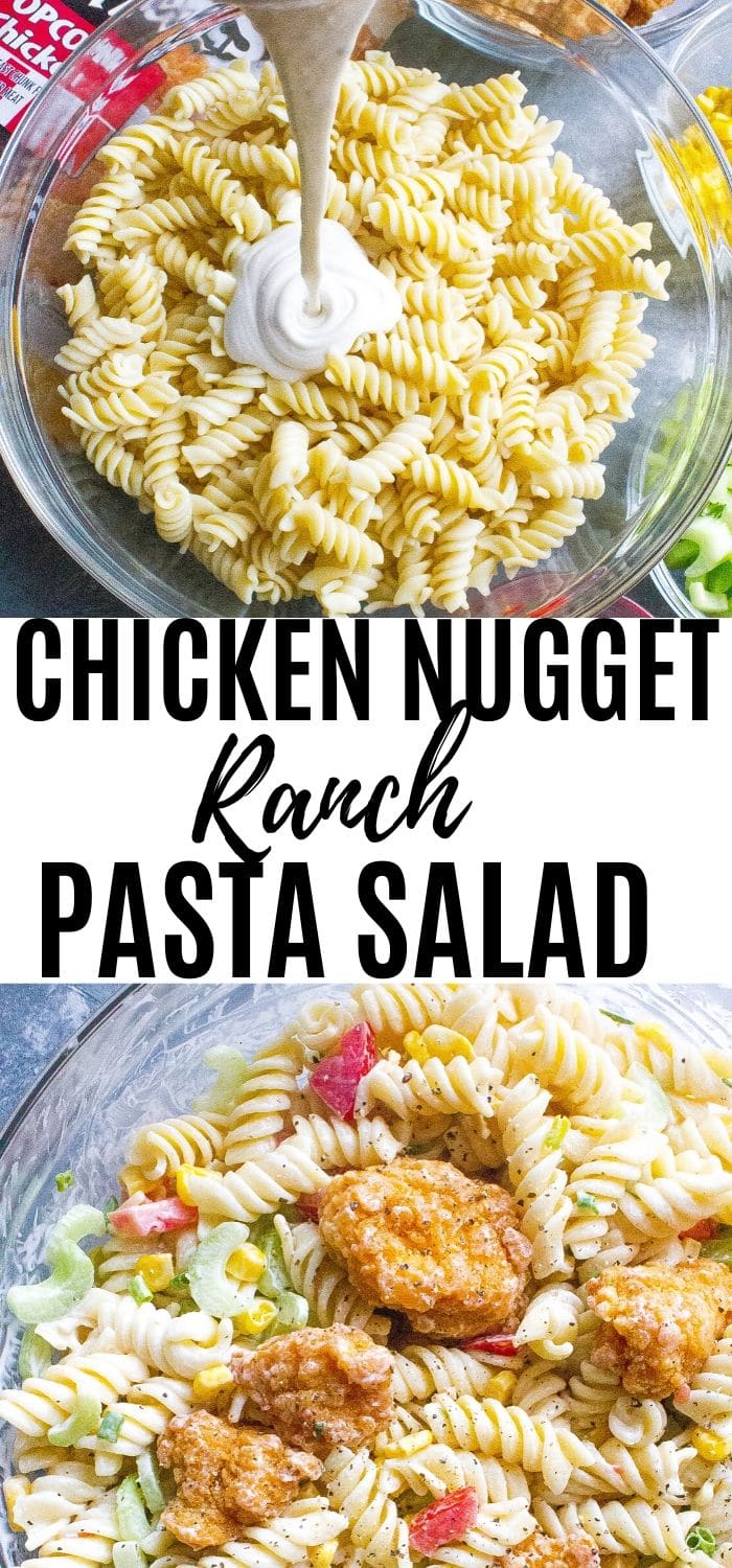 Chicken Nugget Pasta Salad