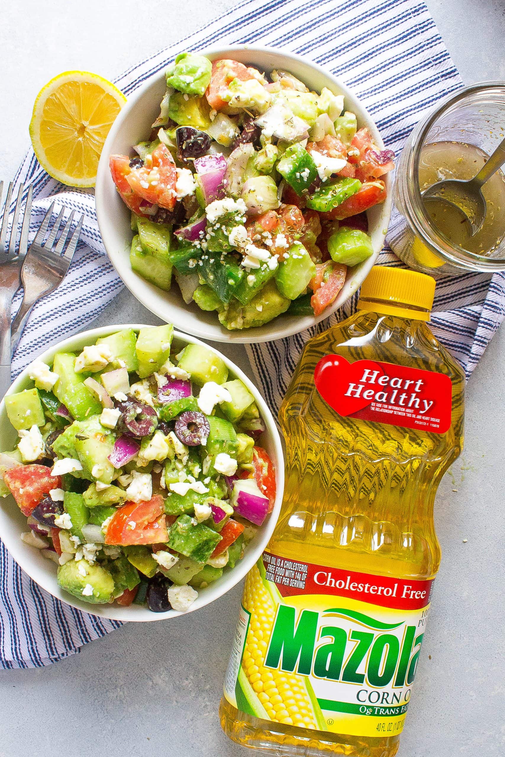 Avocado Greek Salad