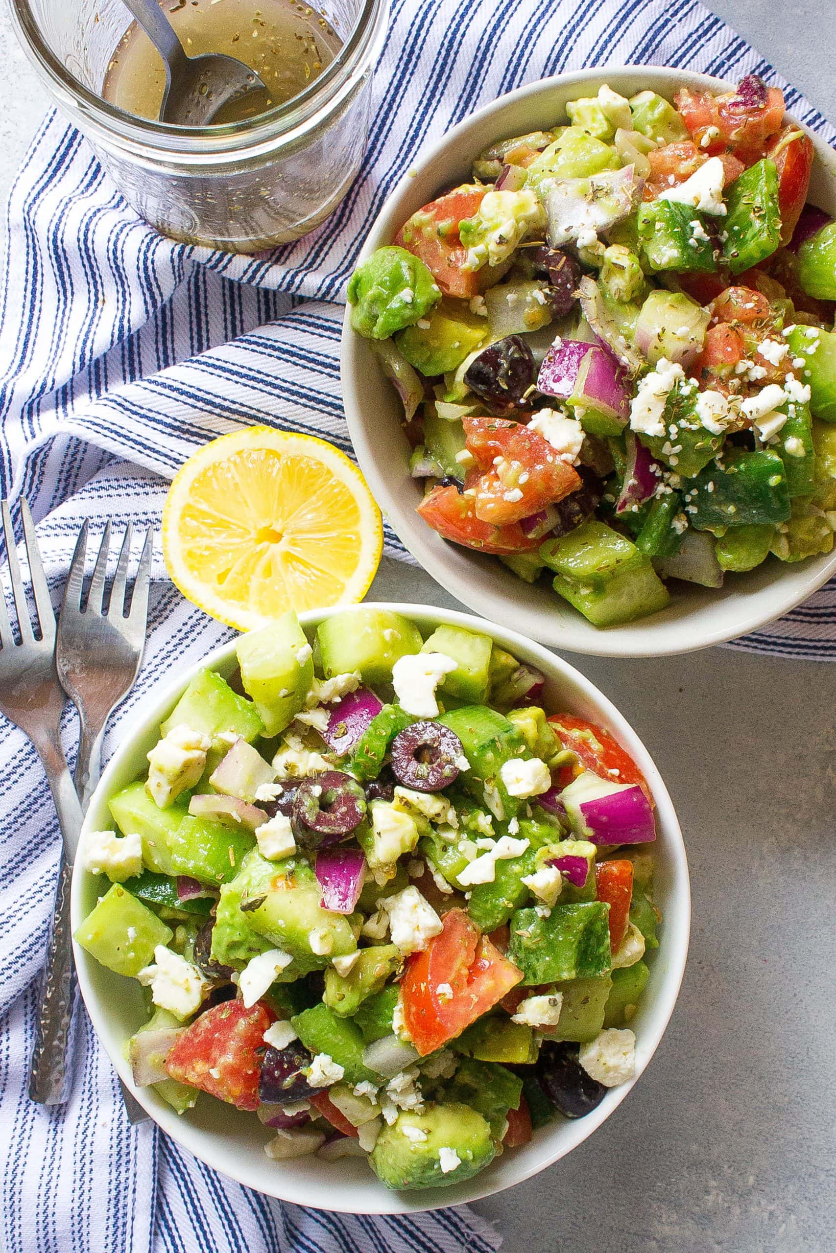 Avocado Greek Salad