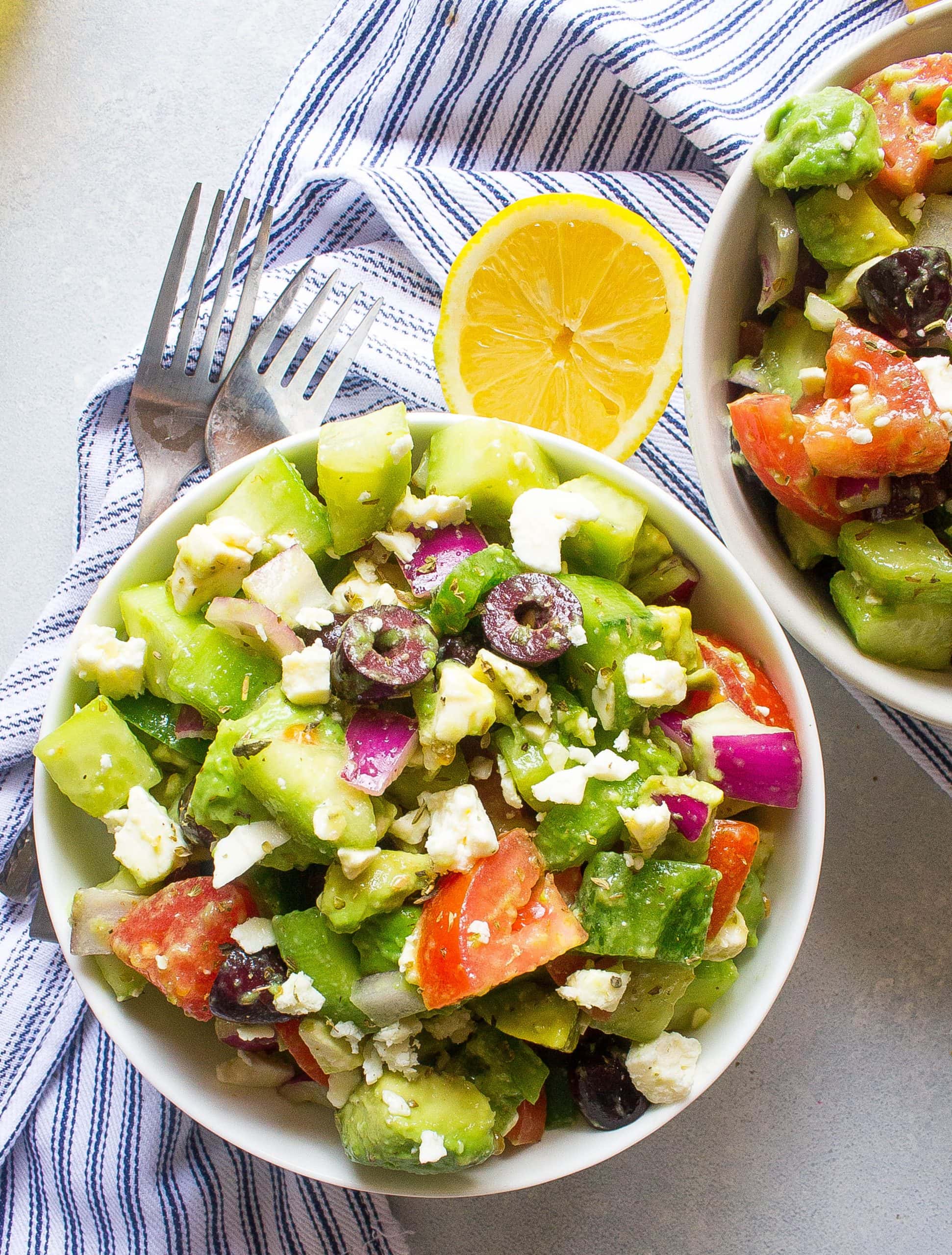 Avocado Greek Salad