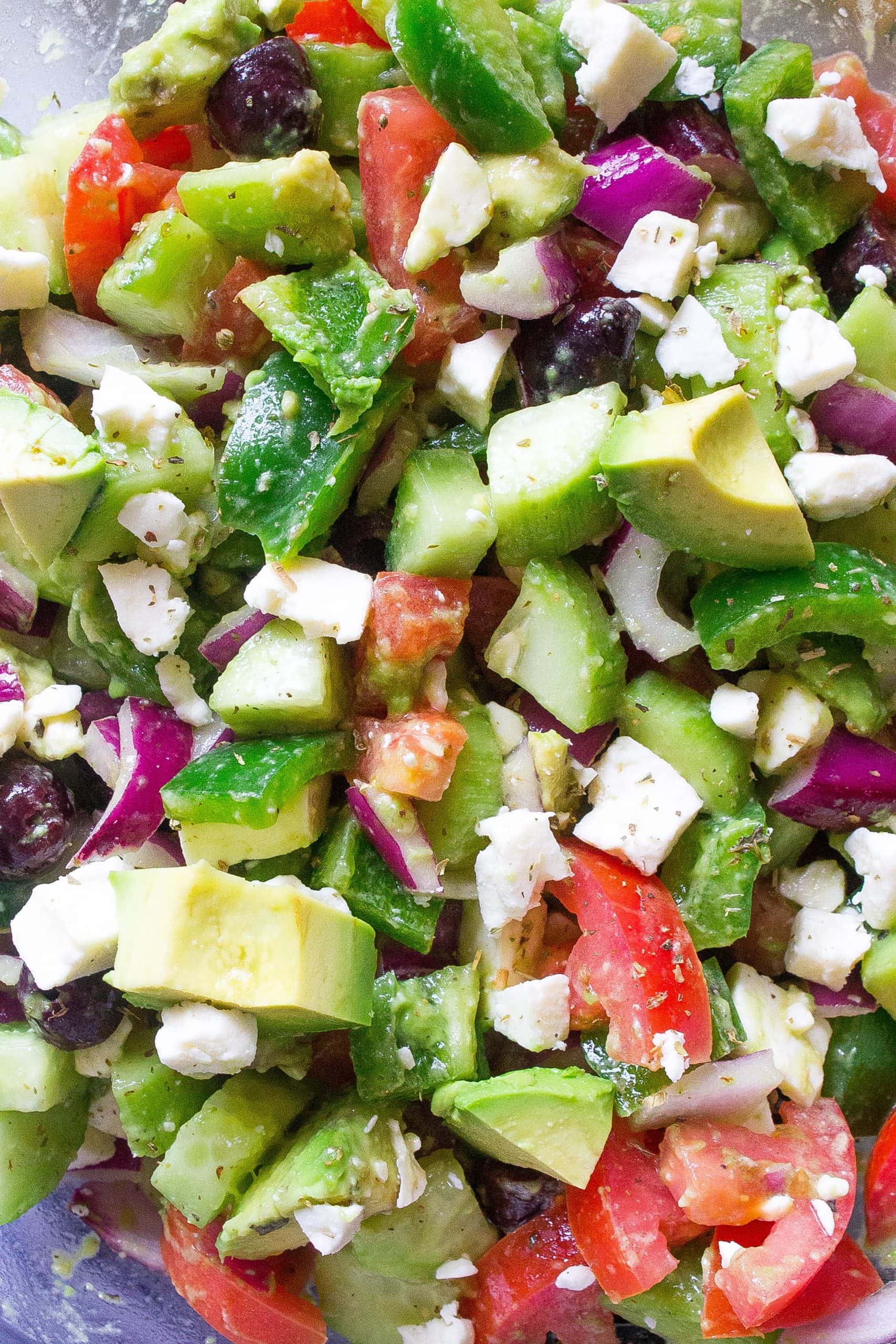 Avocado Greek Salad