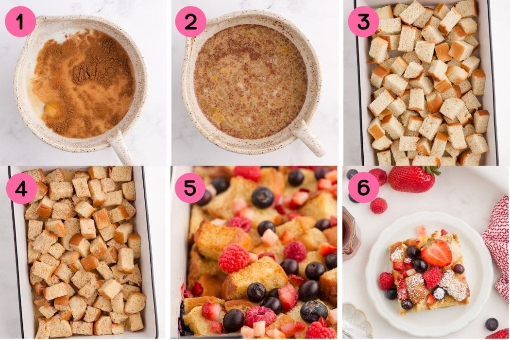 How to make Hawaiian Roll French Toast Casserole.