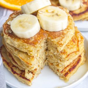 Banana Oatmeal Pancakes - Kathryn's Kitchen
