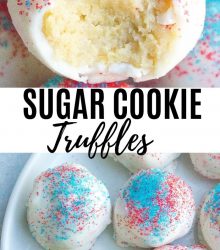 sugar cookie truffles