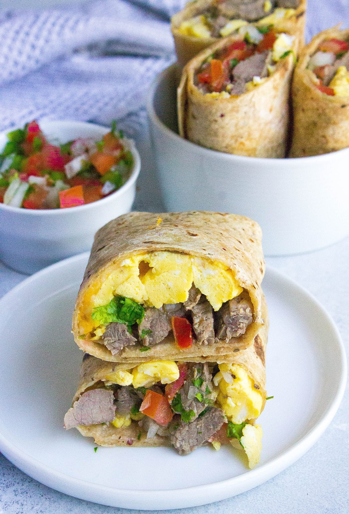 Steak and Egg Breakfast Burritos - Kathryn's Kitchen