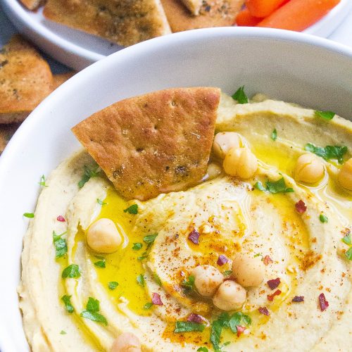 Roasted Garlic Hummus - Kathryn's Kitchen