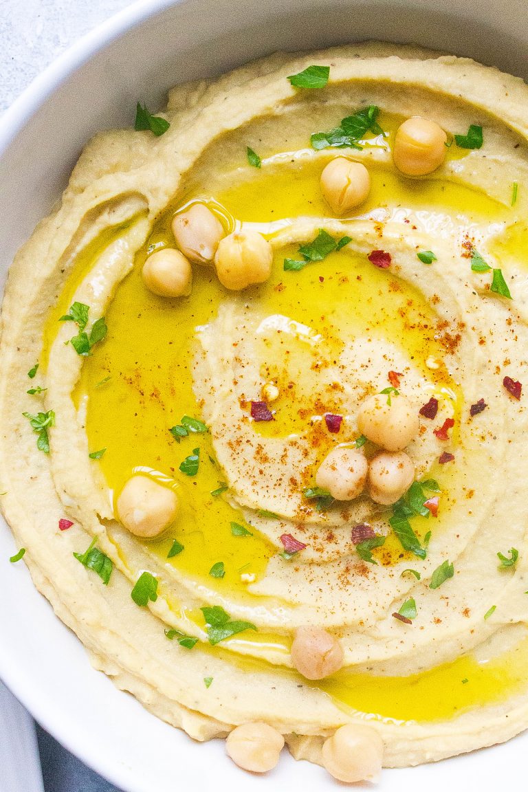 Roasted Garlic Hummus - Kathryn's Kitchen