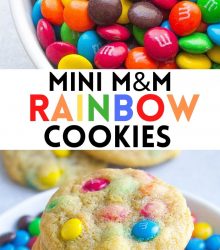 mini m&m cookies