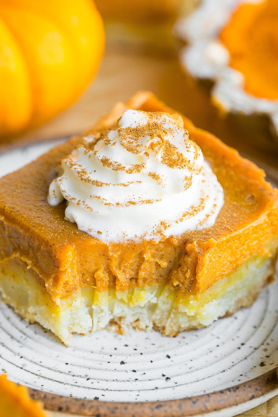 The best Pumpkin Pie Bars recipe.