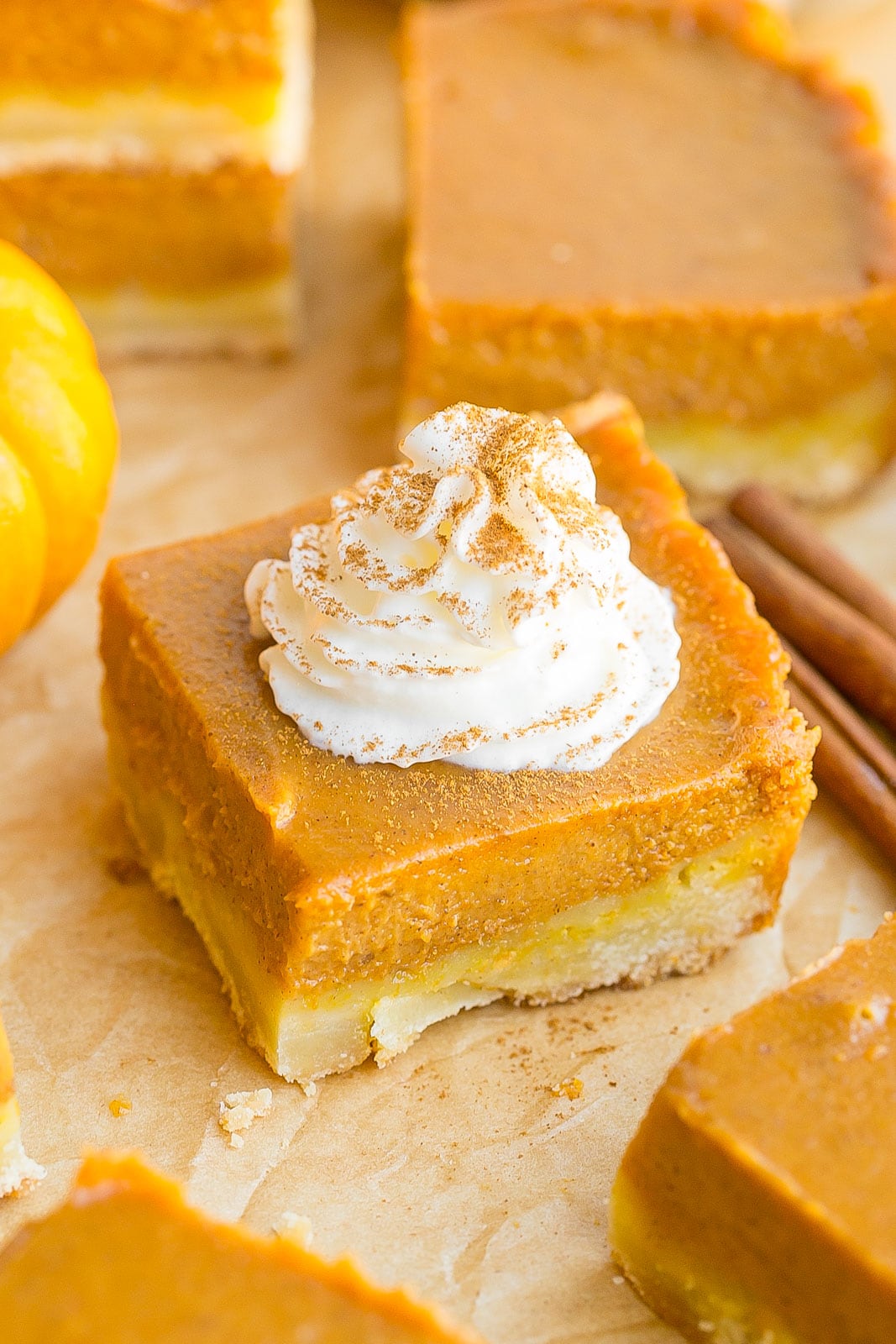 Pumpkin Shortbread Bars.