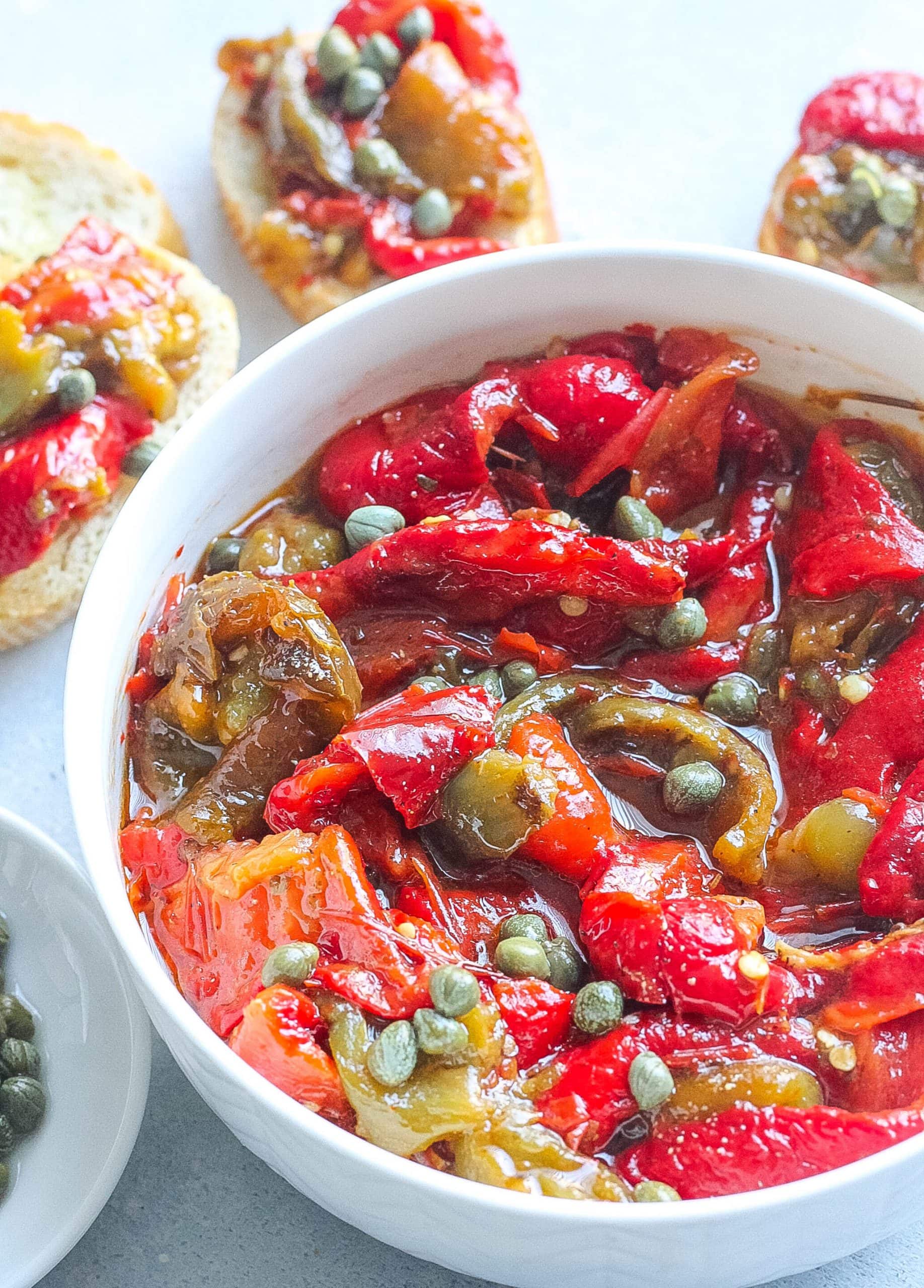Italian Roasted Bell Peppers