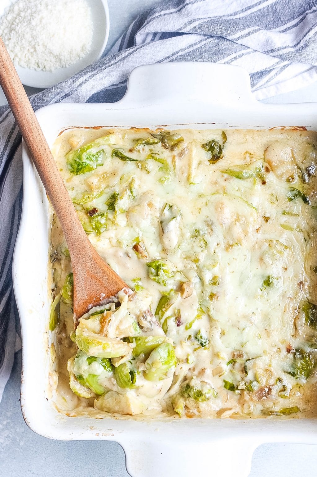 Brussels Sprouts Casserole (Extra Cheesy) - Kathryn's Kitchen