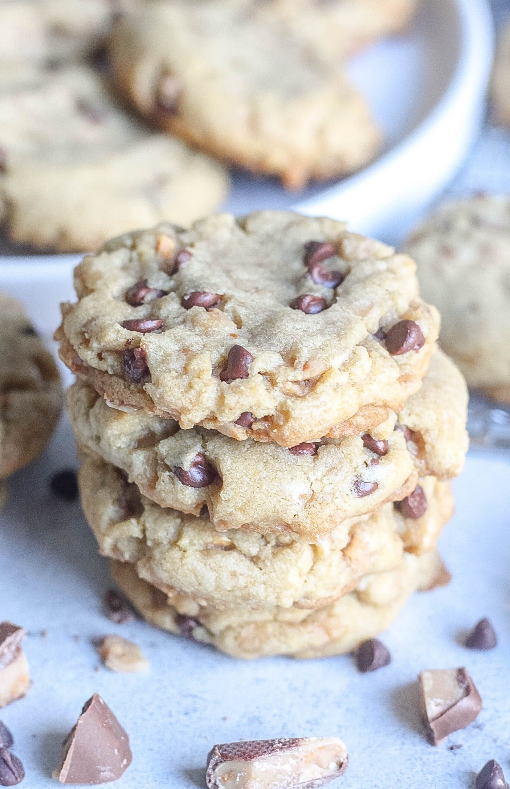cookies with toffee and chocolate chips