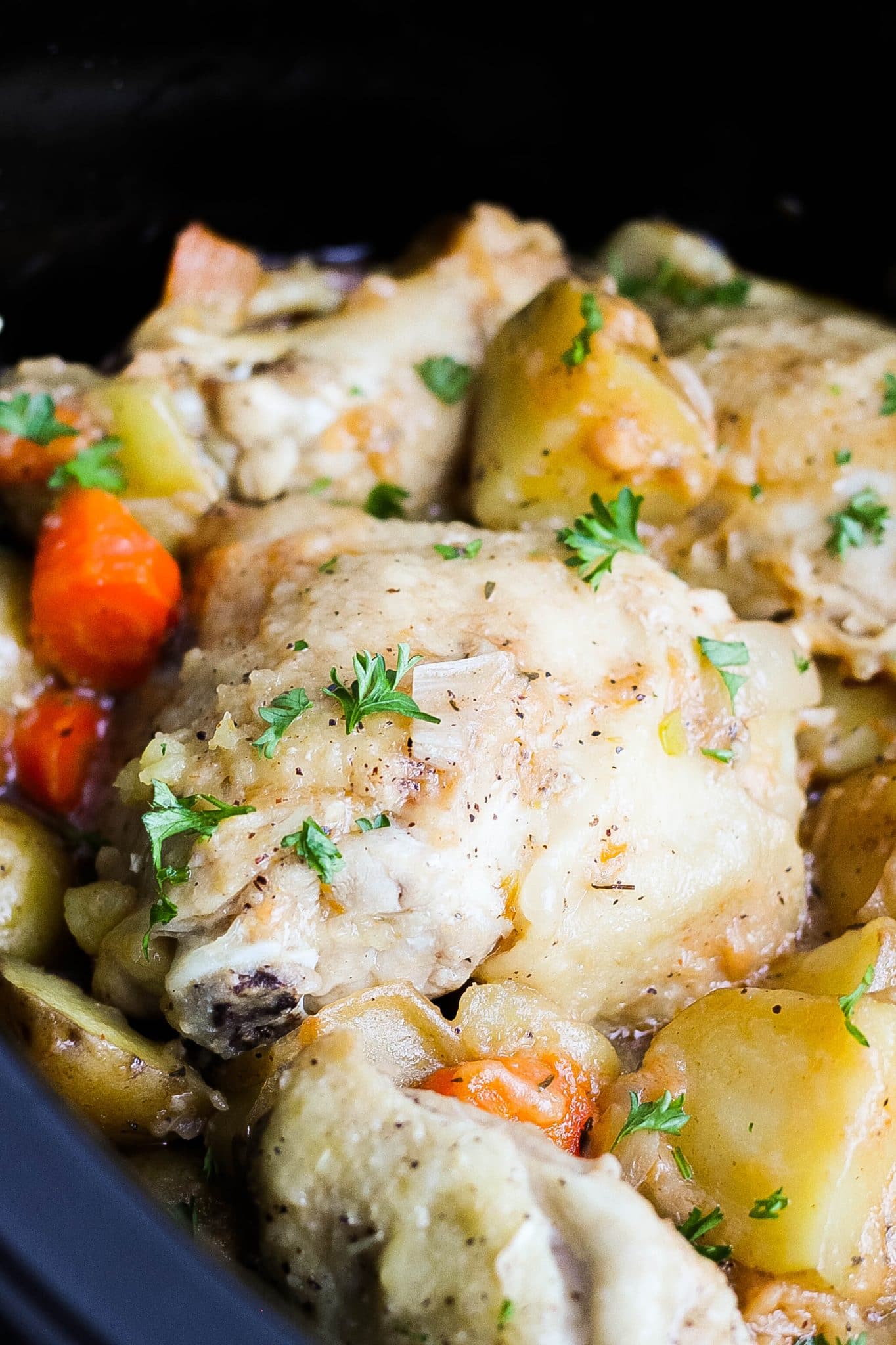 Slow Cooker Chicken and Potatoes- Kathryn's Kitchen