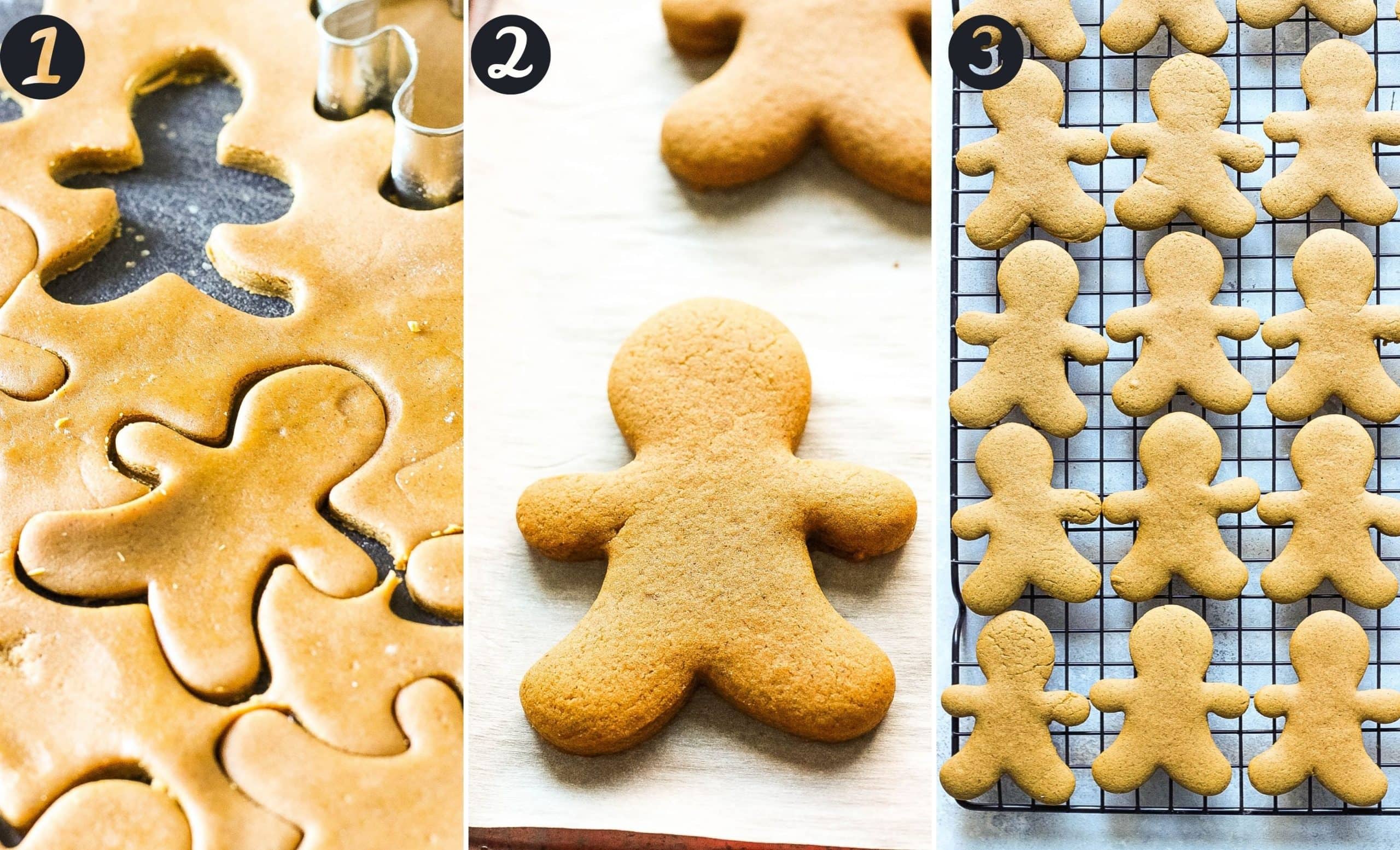 gingerbread men cookie steps