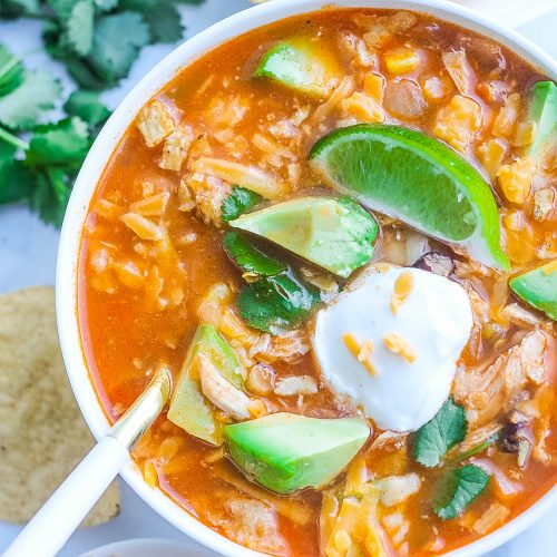 Healthy Chicken Tortilla Soup (30 Minute Recipe)- Kathryn's Kitchen