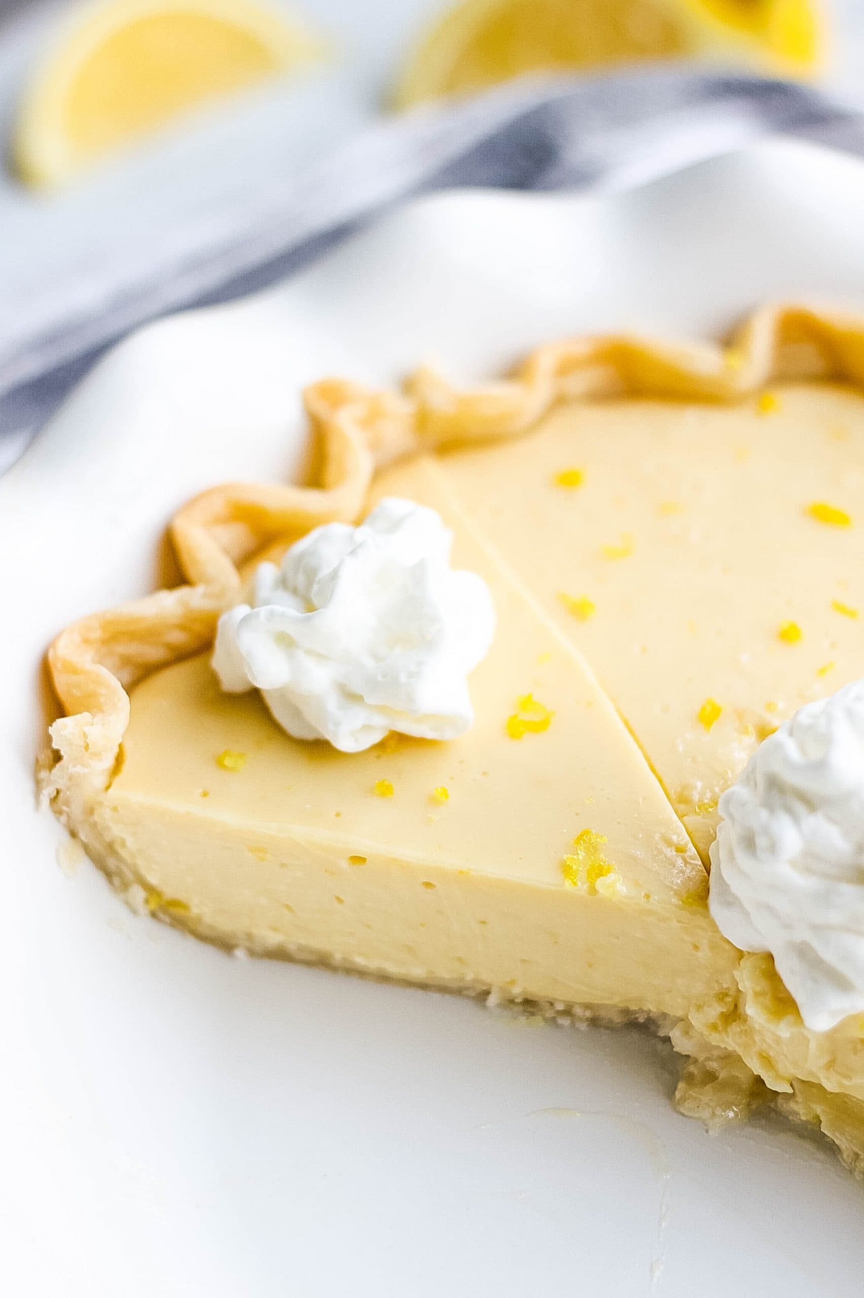 Homemade Creamy Lemon Pie - Baked by an Introvert