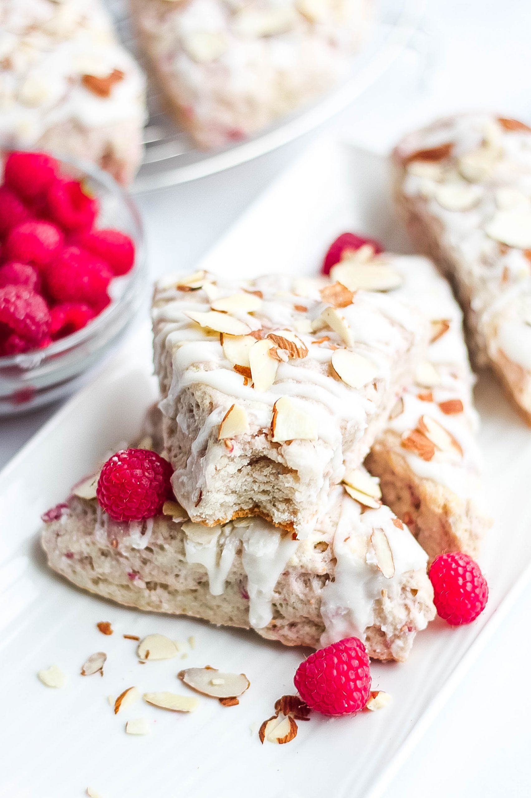 Raspberry Almond Scones