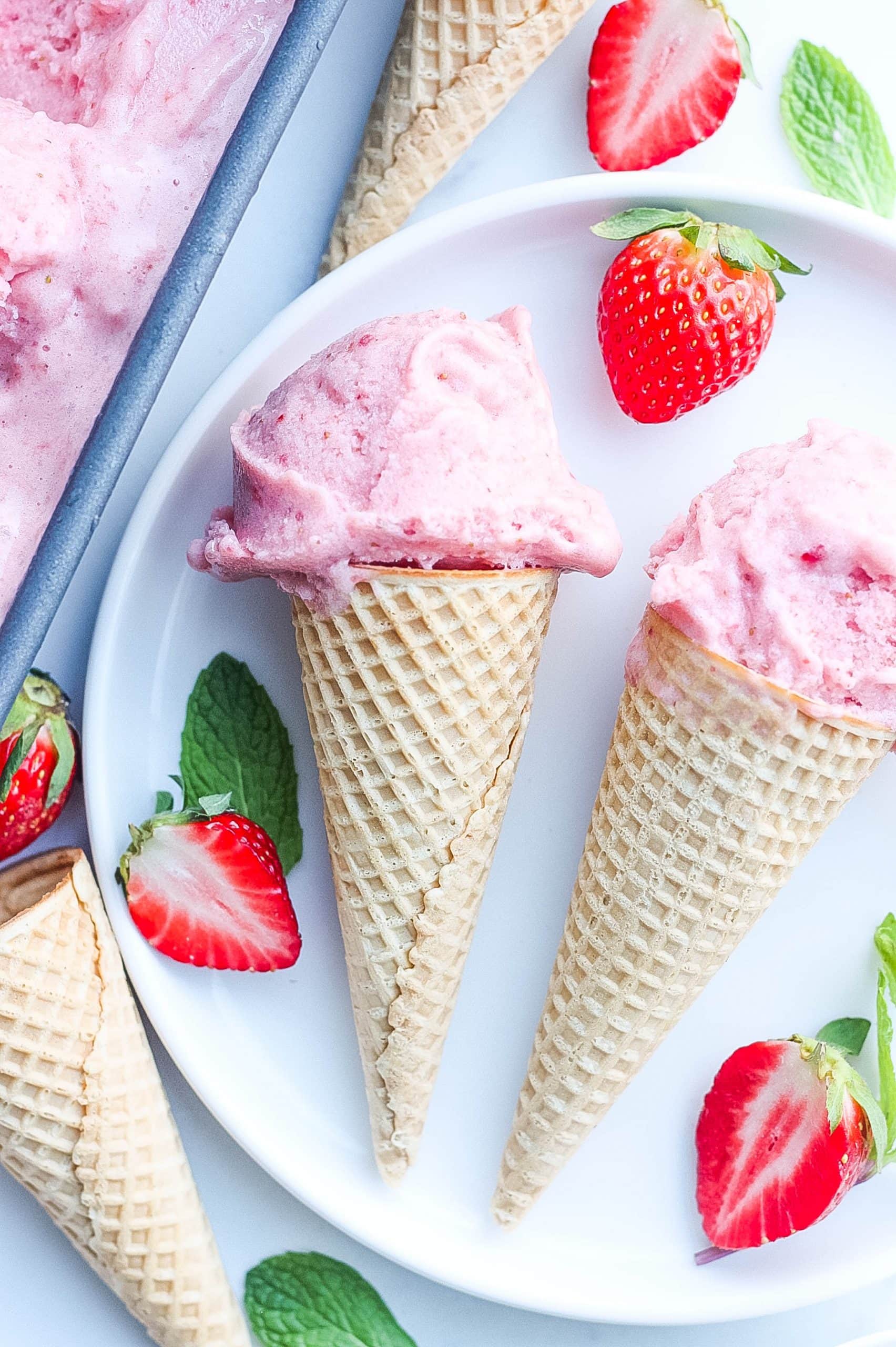 Healthy Strawberry Ice Cream