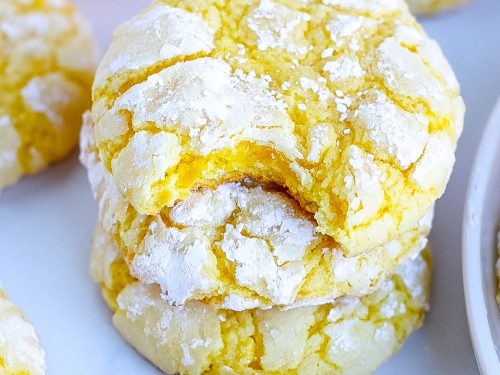 Lemon Cake Mix Cookies - The Itsy-Bitsy Kitchen
