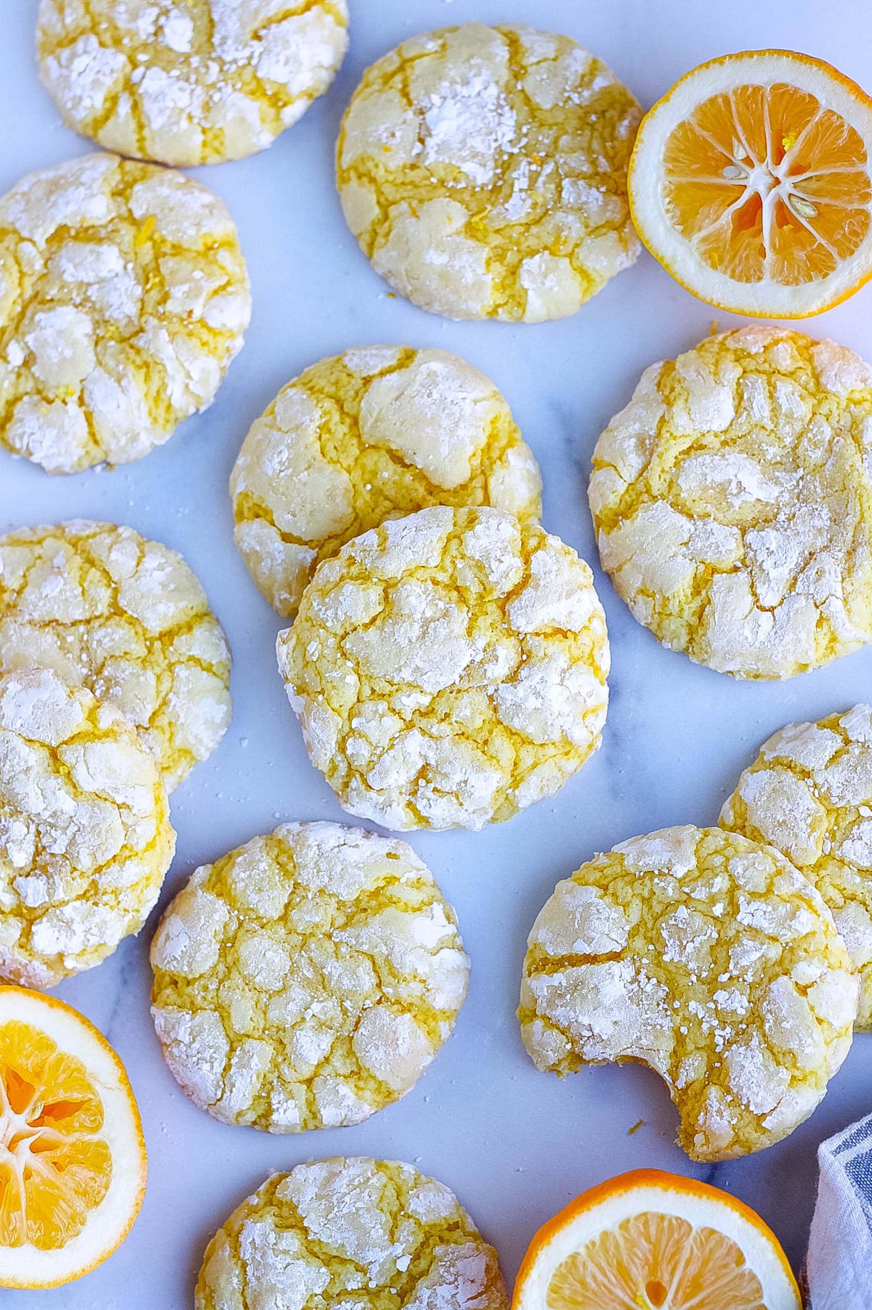 Cake Mix Lemon Crinkle Cookies