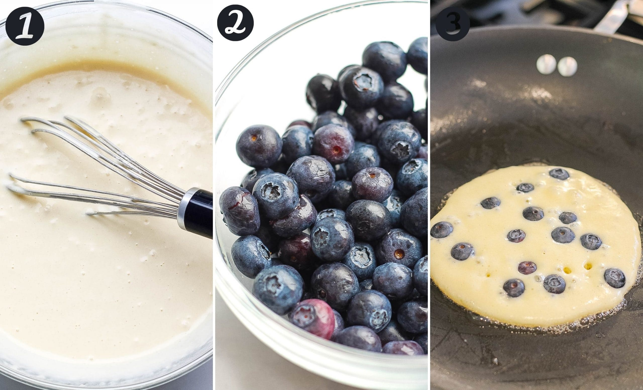 blueberry pancake steps