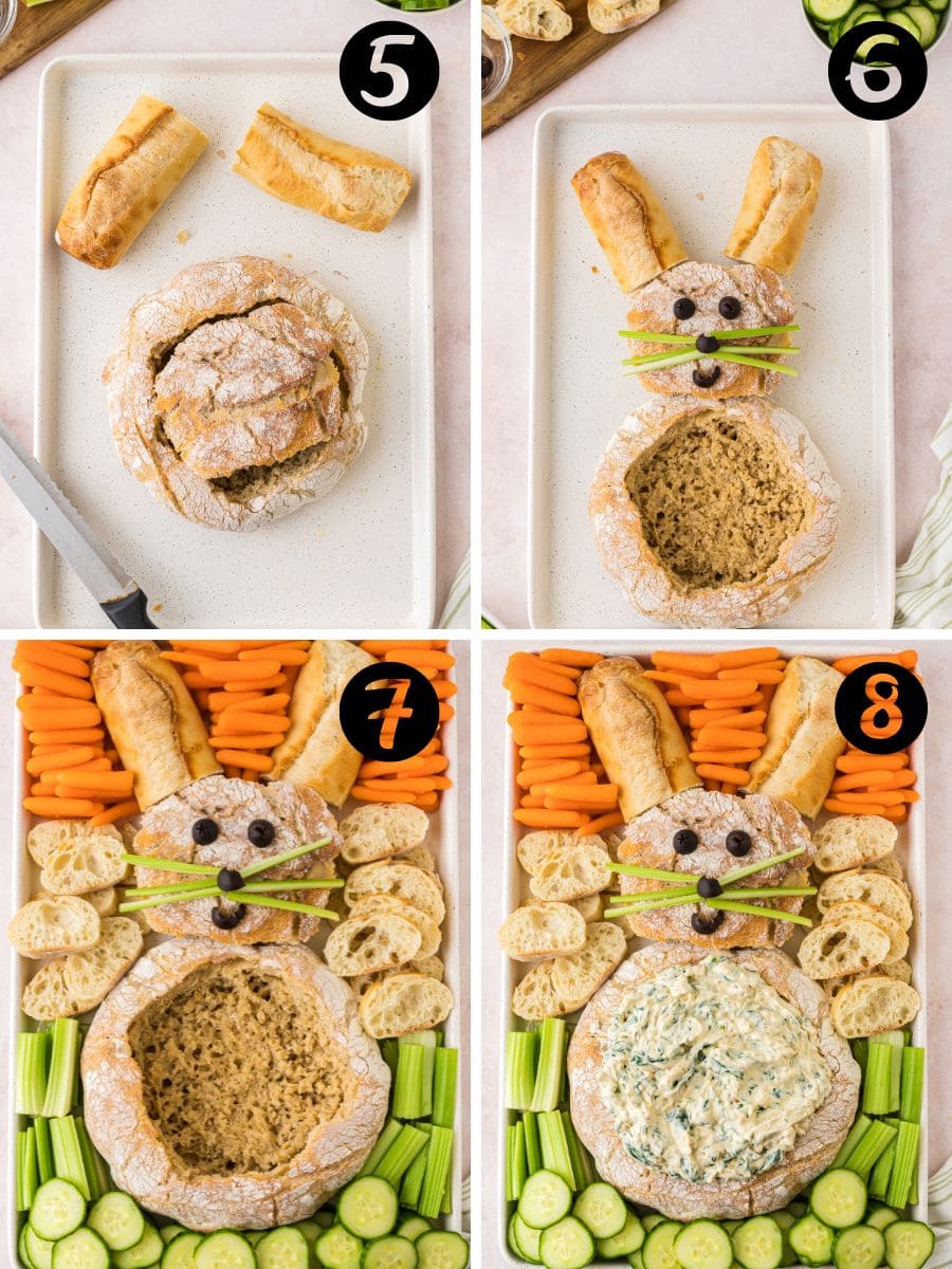 How to make easter spinach dip.