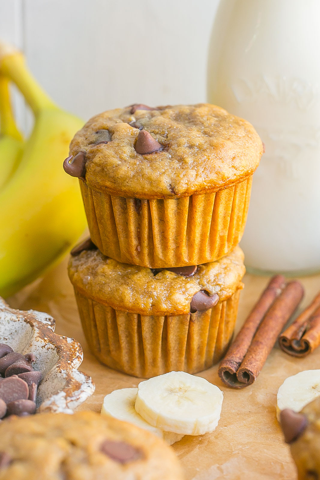 Greek Yogurt Banana Muffins