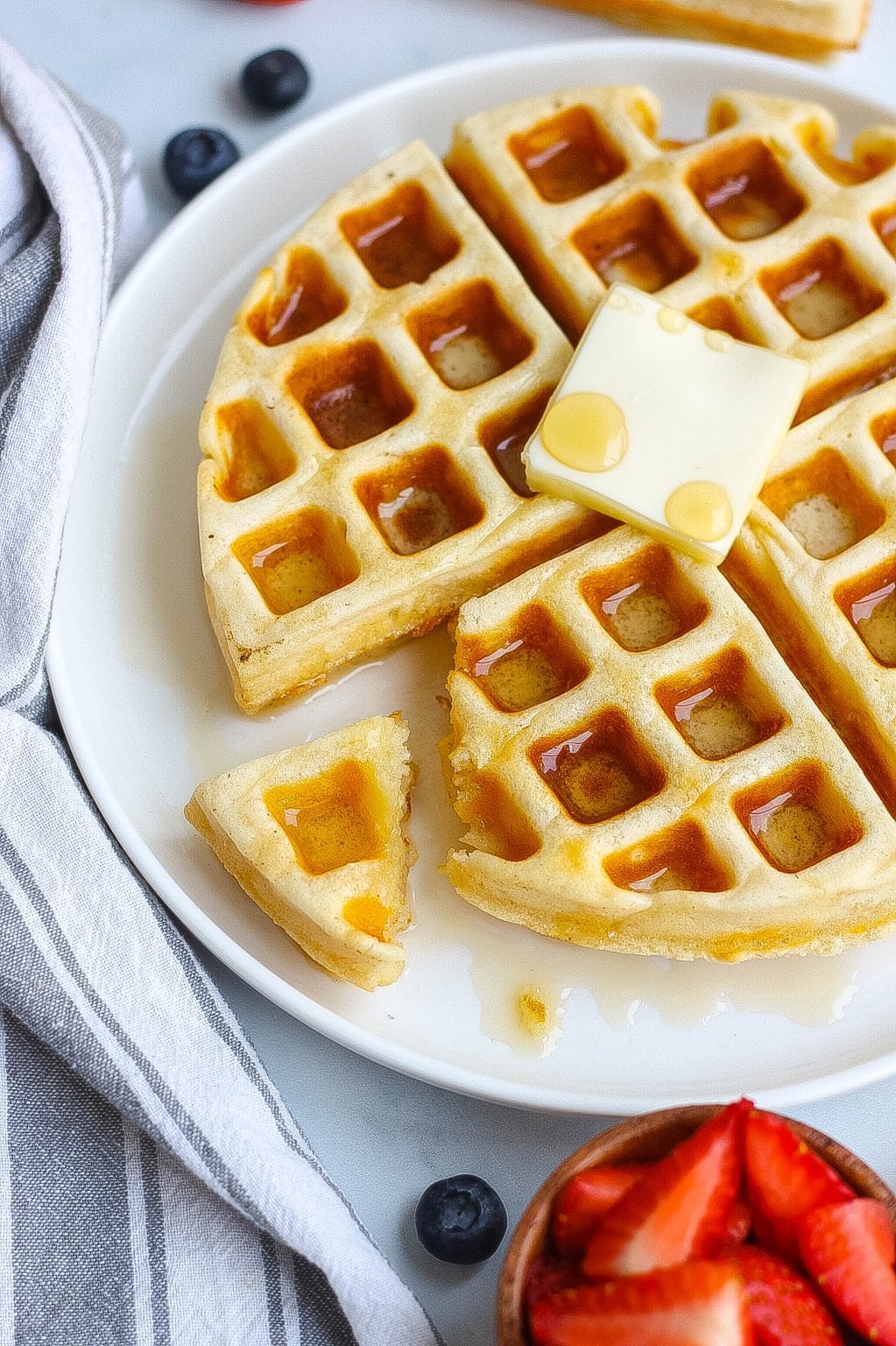 Classic Buttermilk Waffles (The Best Recipe) - Kathryn's Kitchen