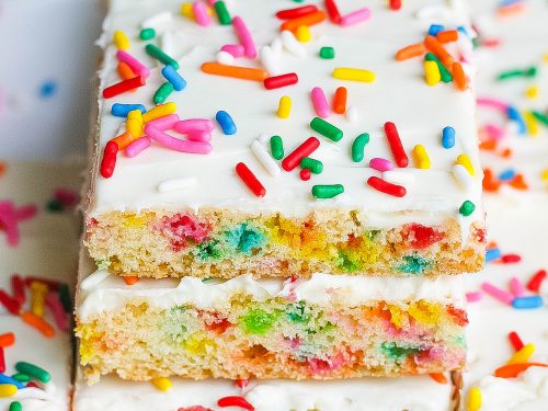 Birthday Cake Nanaimo Bars Recipe by Tasty