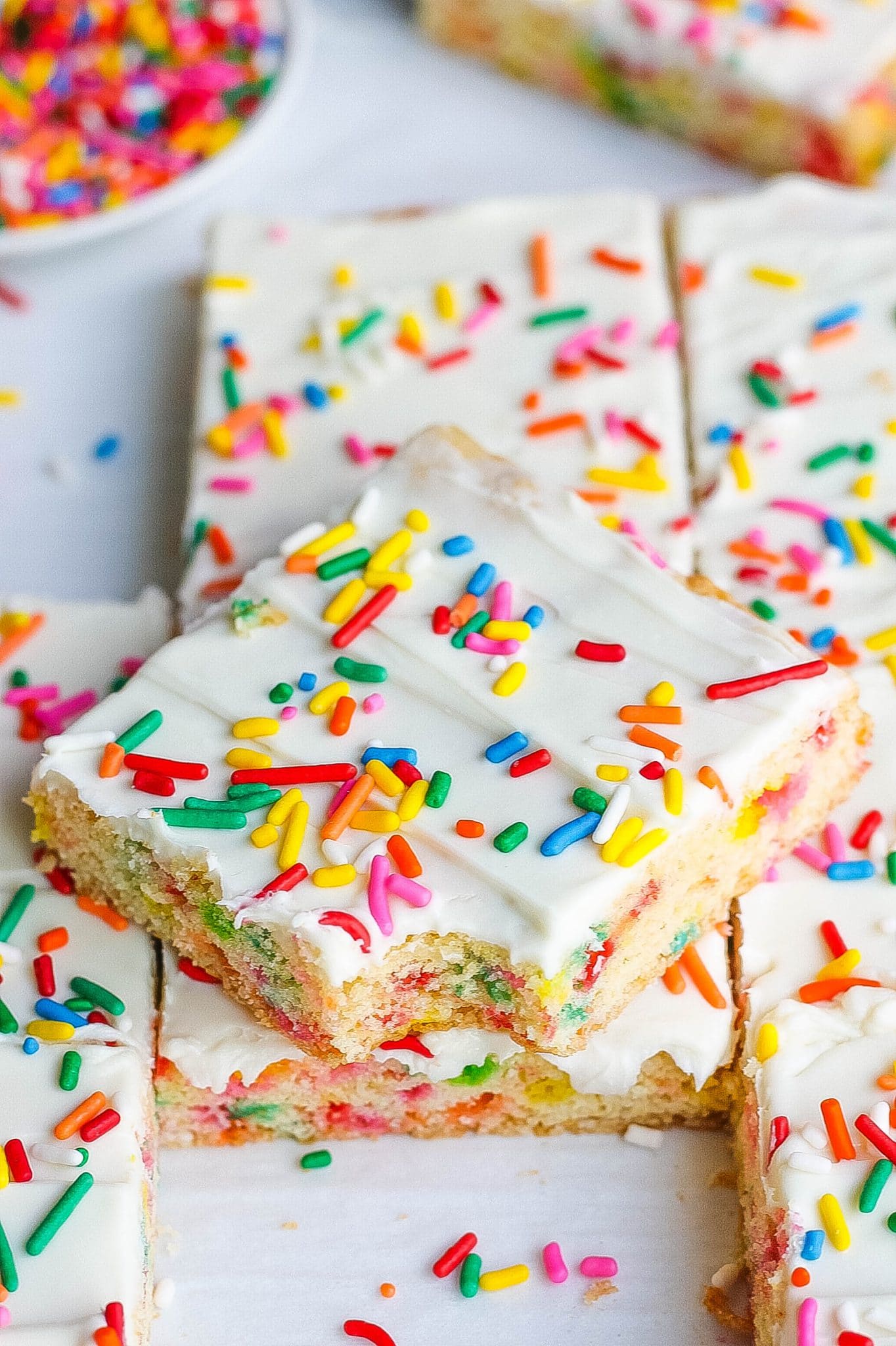 Funfetti Cake Mix Cookie Bars - Kathryn's Kitchen