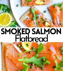 smoked salmon flatbread