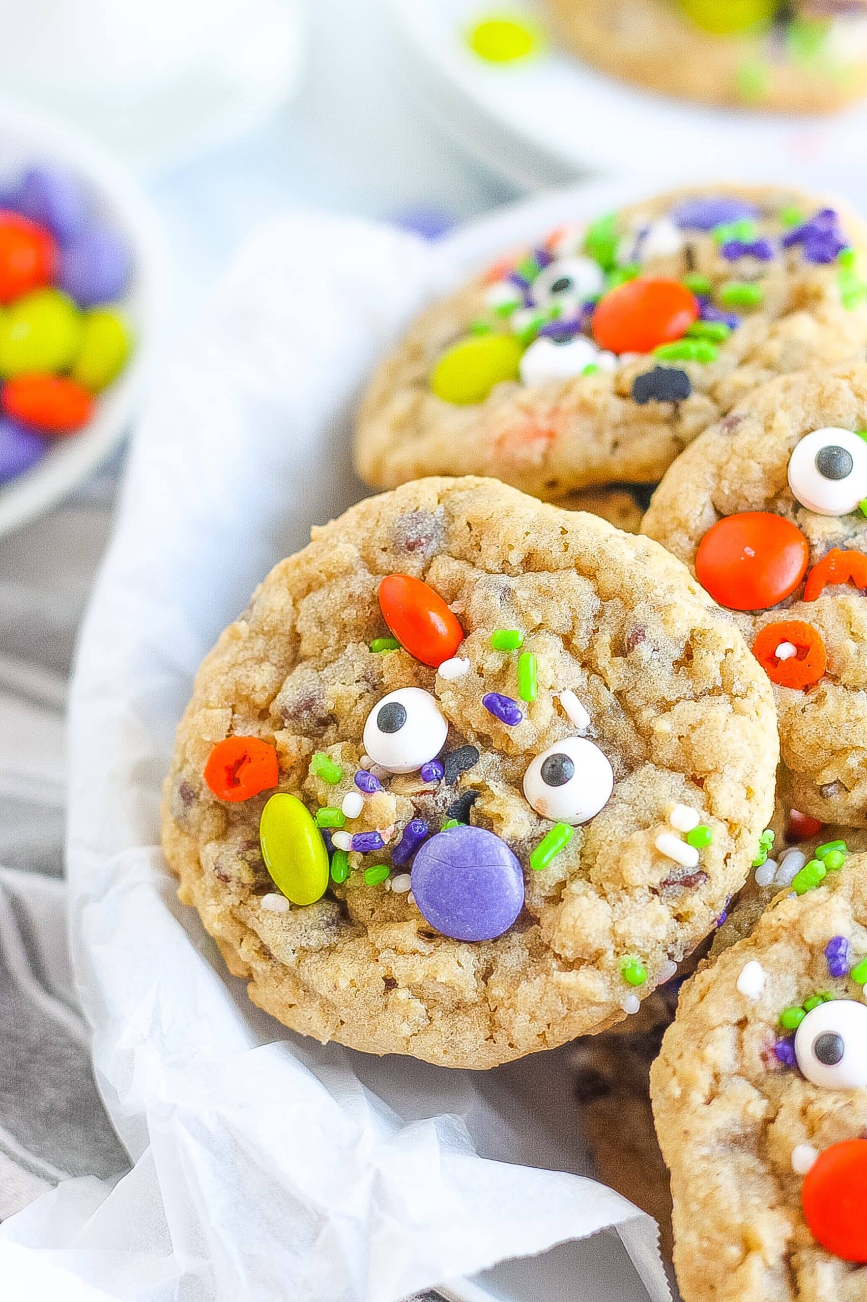 monster cookies with sprinkles 