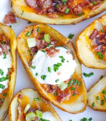Baked Potato Skins with Bacon