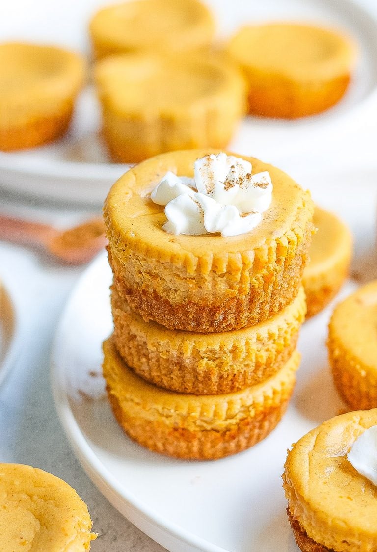 Mini Pumpkin Cheesecakes