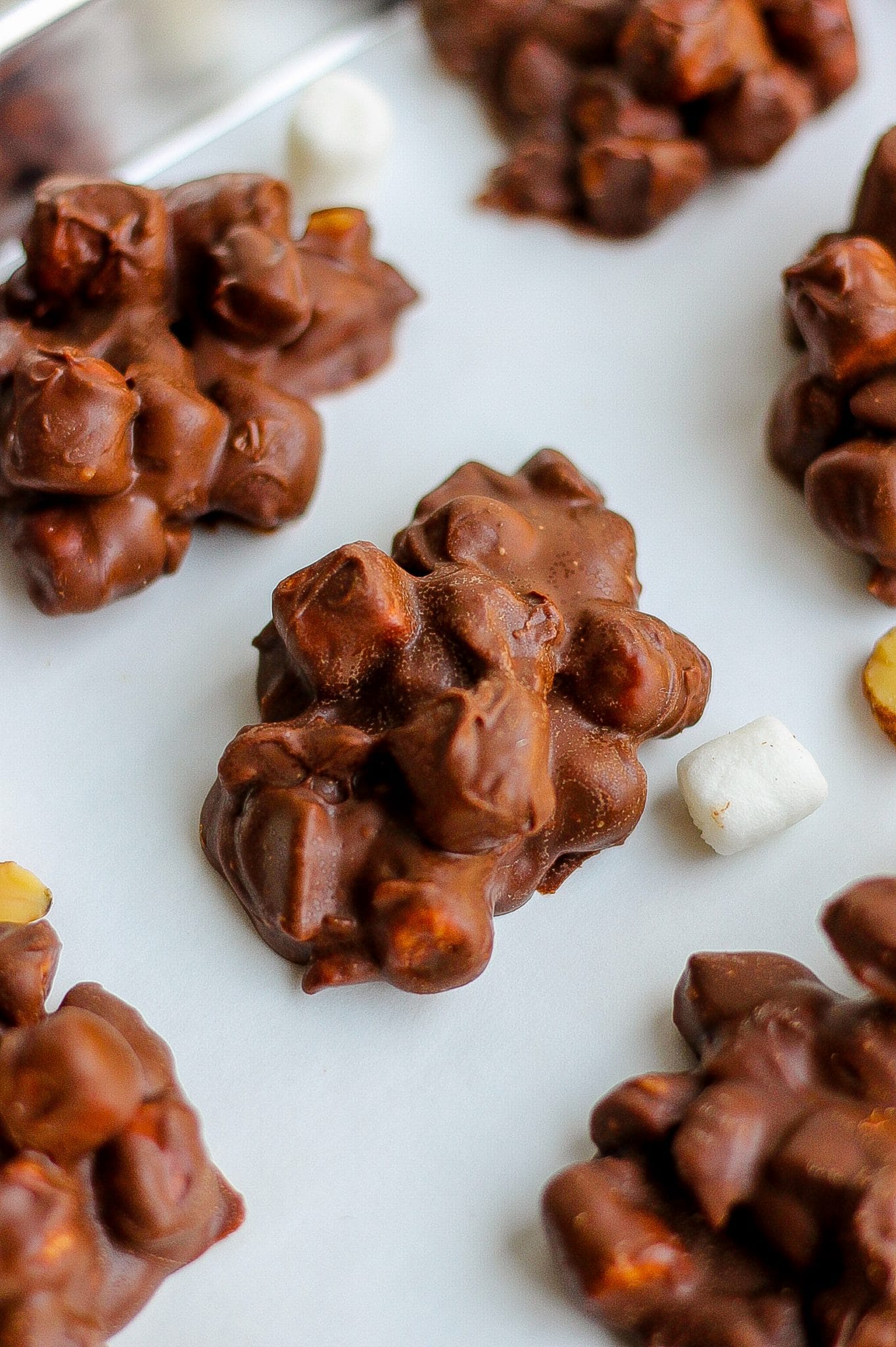 Rocky Road Candy Clusters (5 Ingredient Recipe)