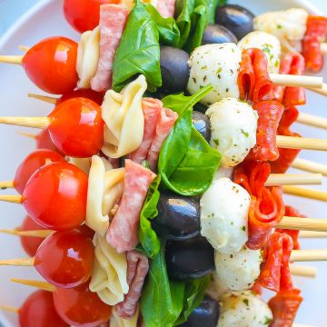 Antipasto Skewers (The Perfect Appetizer)- Kathryn's Kitchen