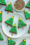 Christmas Tree Brownies (Made With Only 5 Ingredients)