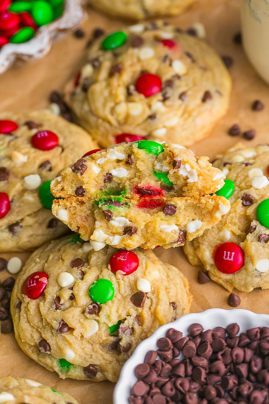 Inside of Santa Cookie recipe.