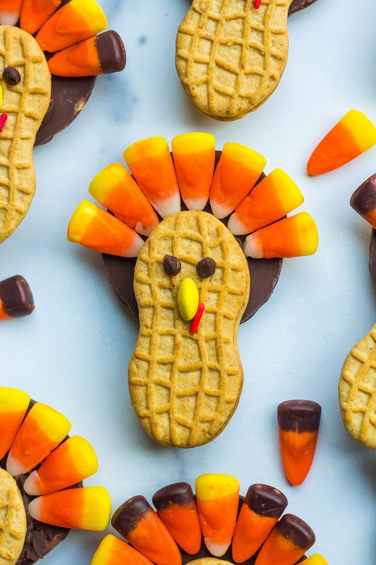 No-Bake Thanksgiving Turkey Cookies (Fun for Kids to Make)
