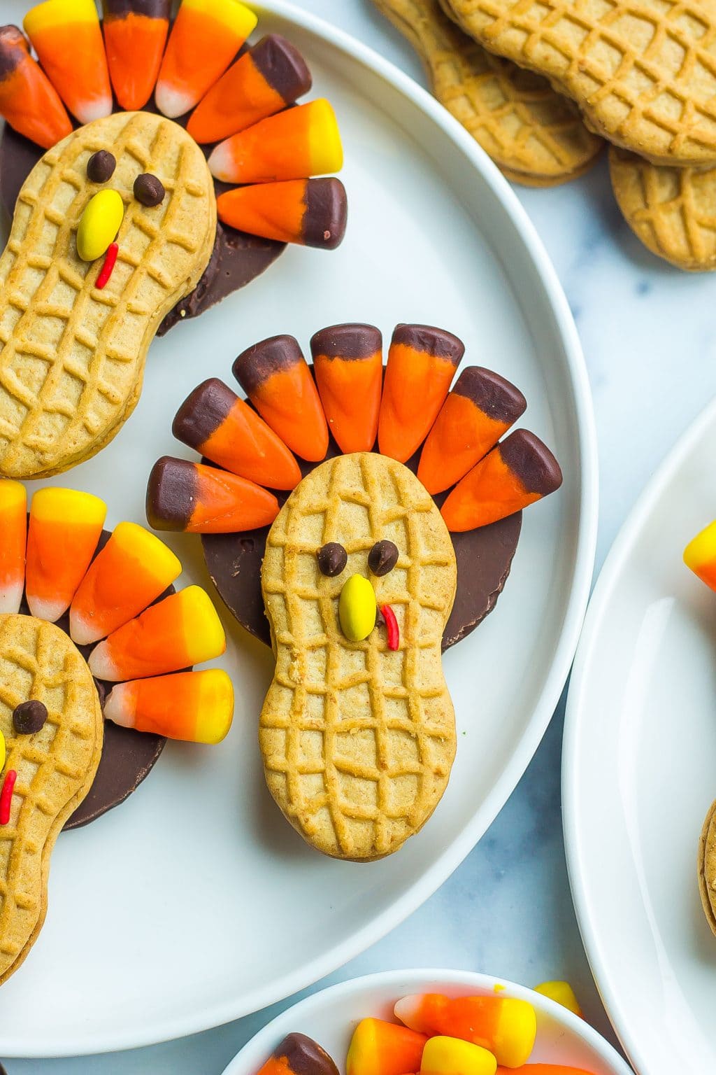 No-Bake Thanksgiving Turkey Cookies (Fun for Kids to Make)