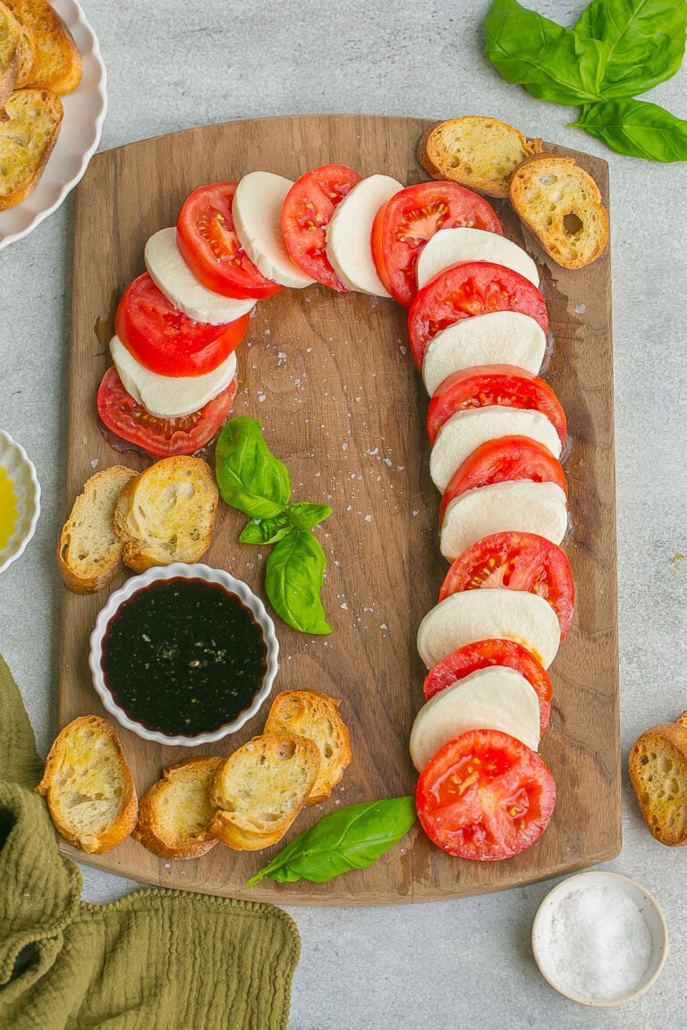 Candy cane caprese