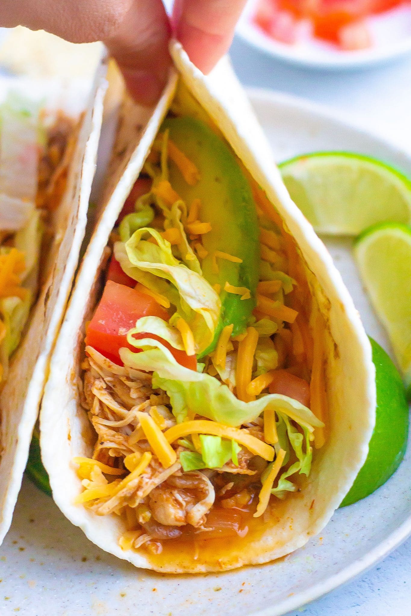 Slow Cooker Chicken Tacos (a family favorite)