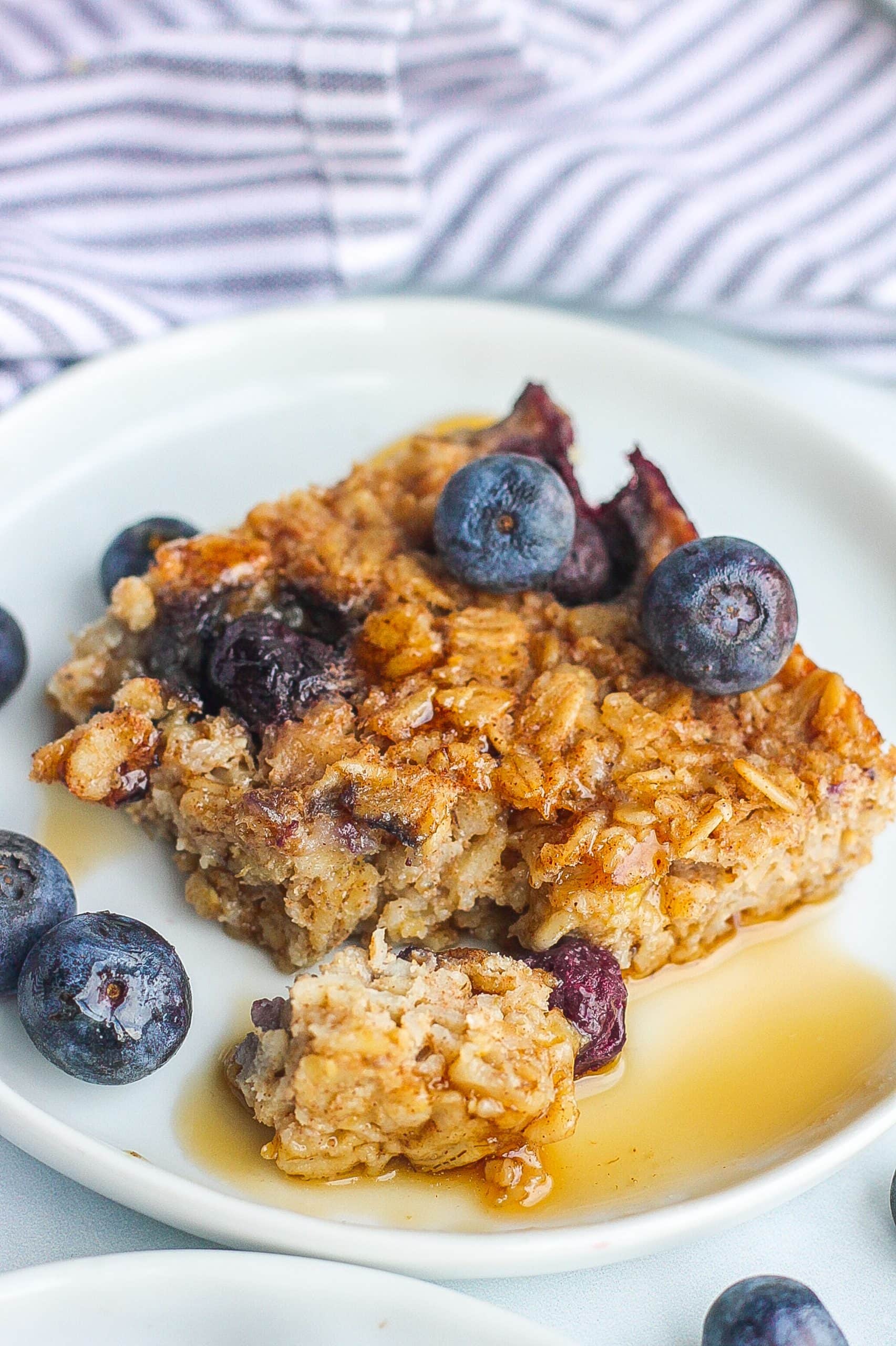 baked oatmeal with maple syrup
